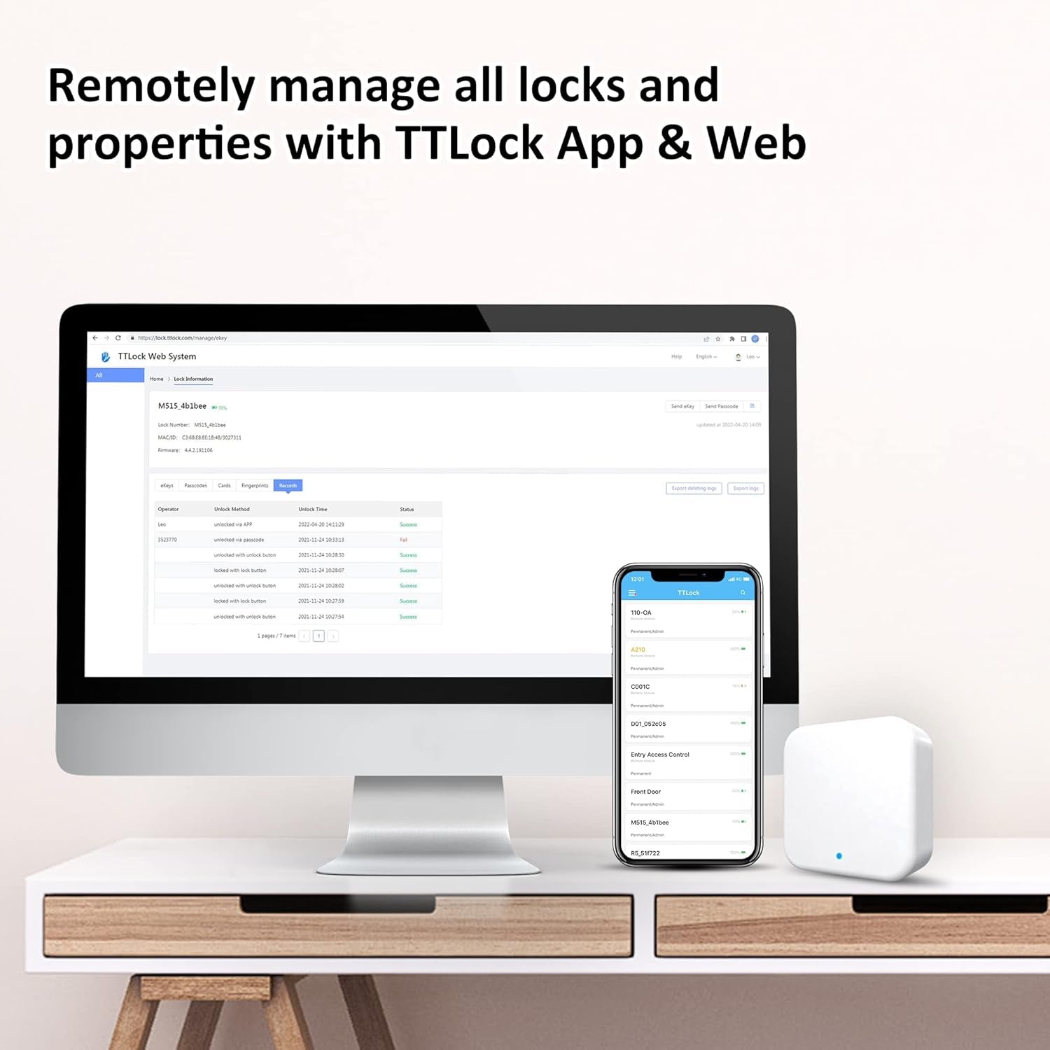 G2 WiFi Gateway Smart Lock Voice Control Bridge TTLock Remote Access - PREMA TIME - Prema Time