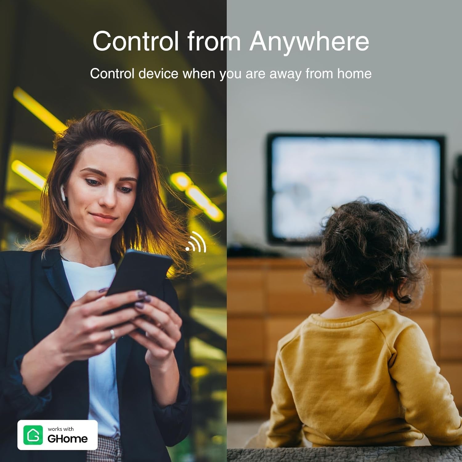 Smart Plug Extender with 3 USB Ports - Works with Alexa/Google Home - 15A 1800W - White - Prema Time