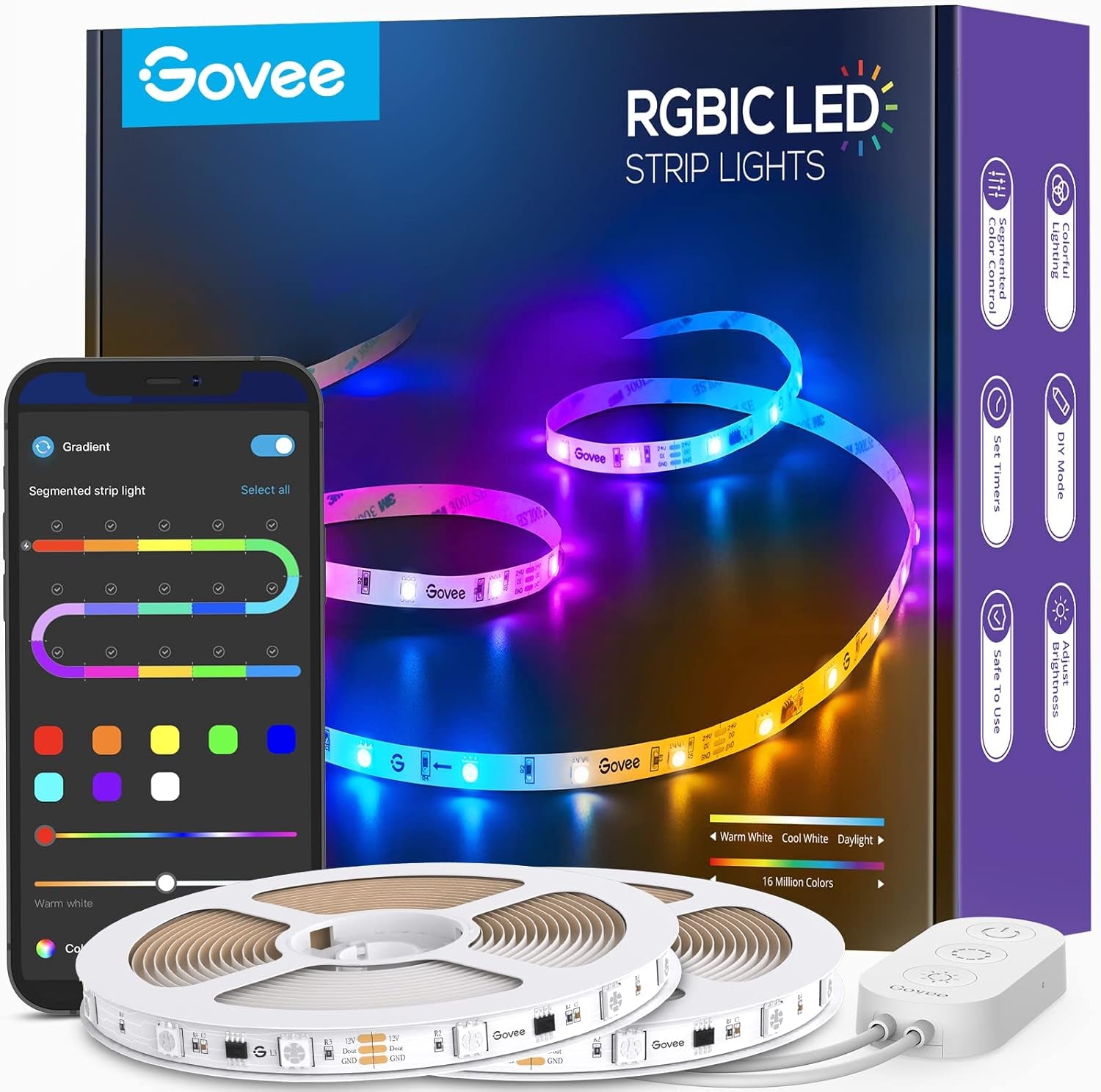RGBIC LED Strip Lights - Music Sync Smart Control - PREMA TIME - Prema Time