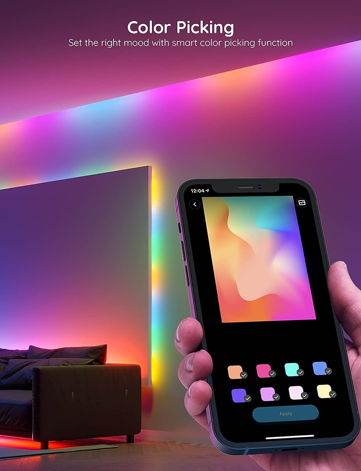 RGBIC LED Strip Lights - Music Sync Smart Control - PREMA TIME - Prema Time