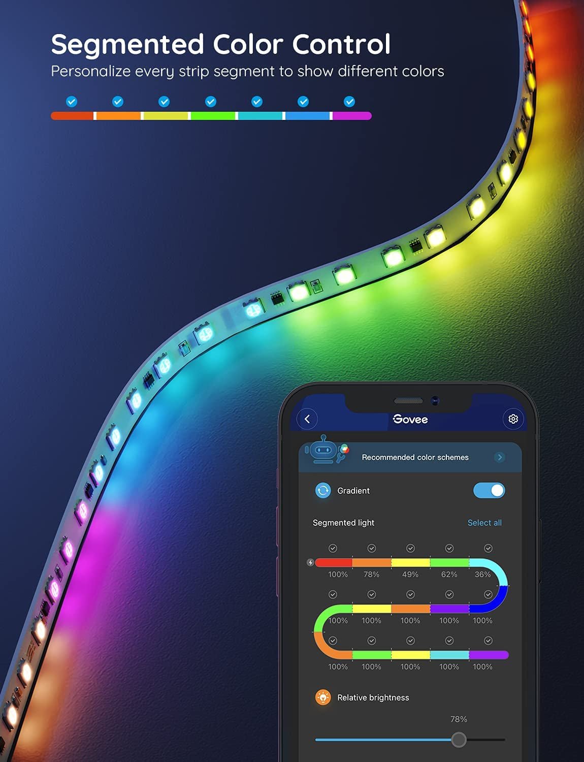 RGBIC LED Strip Lights - Music Sync Smart Control - PREMA TIME - Prema Time