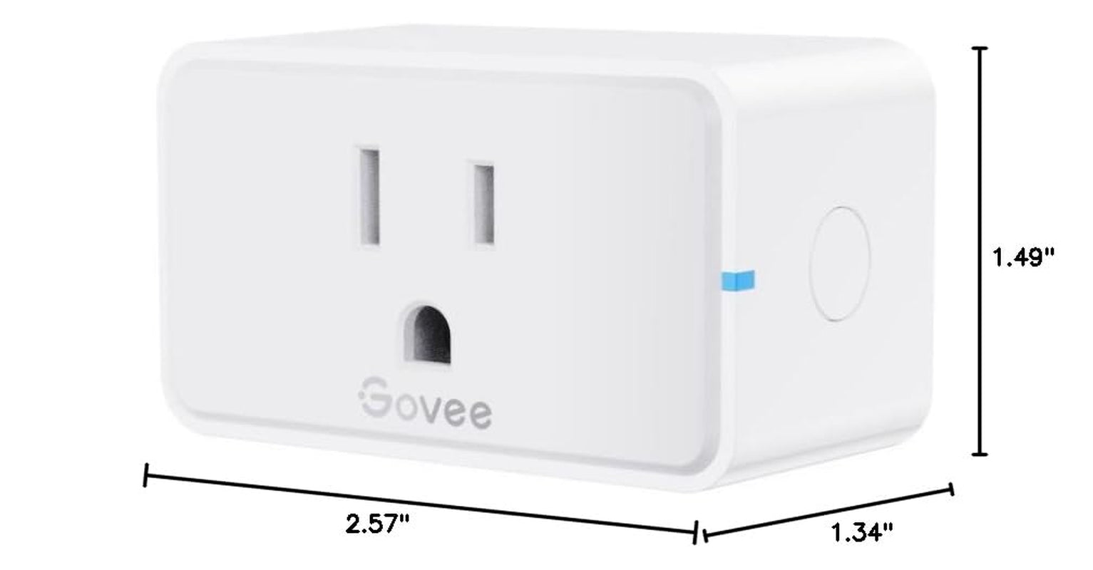 Govee 4-Pack Smart Plug - WiFi Bluetooth Outlets, Alexa/Google Compatible - Prema Time