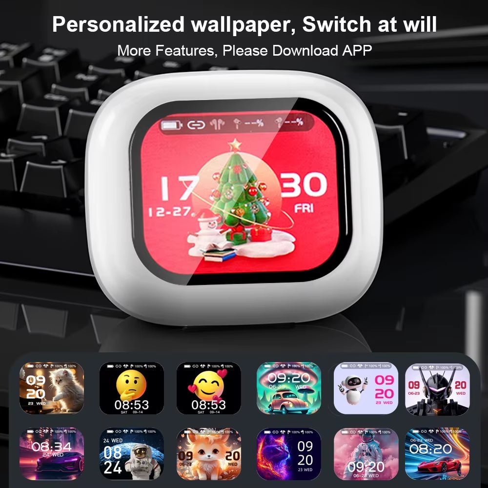 GREATWALL TWS Wireless Bluetooth Earbuds LCD Touch Screen HIFI Stereo HD Call - PREMA TIME - Prema Time