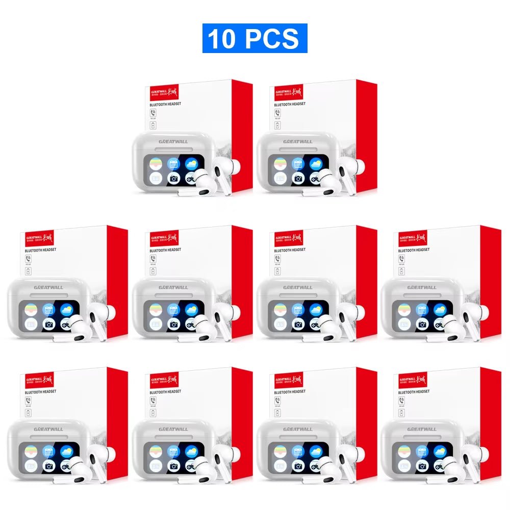 GREATWALL TWS Wireless Bluetooth Earbuds LCD Touch Screen HIFI Stereo HD Call - PREMA TIME - Prema Time