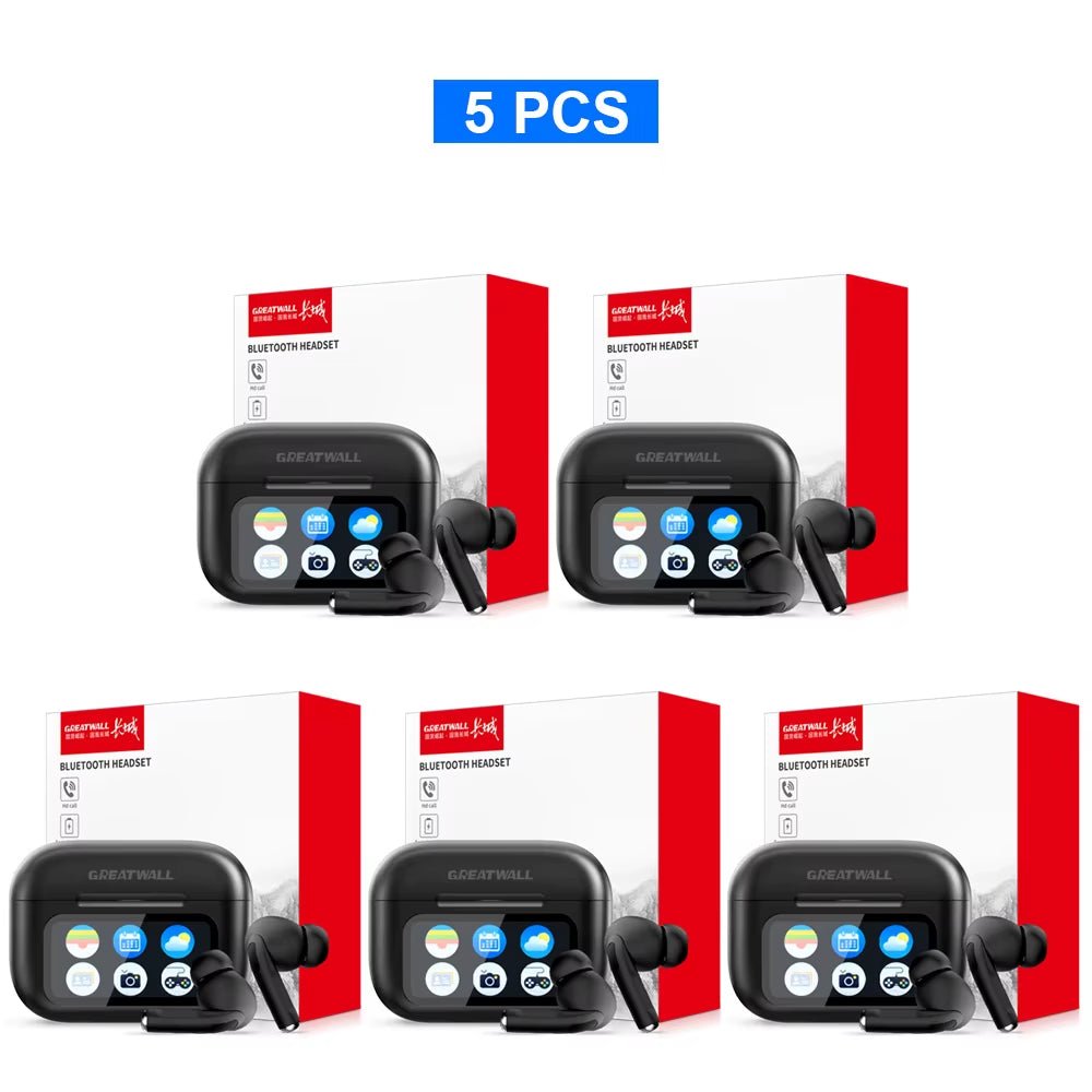 GREATWALL TWS Wireless Bluetooth Earbuds LCD Touch Screen HIFI Stereo HD Call - PREMA TIME - Prema Time