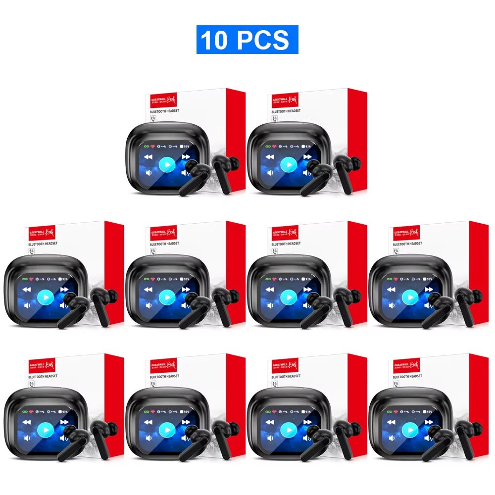 GREATWALL TWS Wireless Bluetooth Earbuds LCD Touch Screen HIFI Stereo HD Call - PREMA TIME - Prema Time