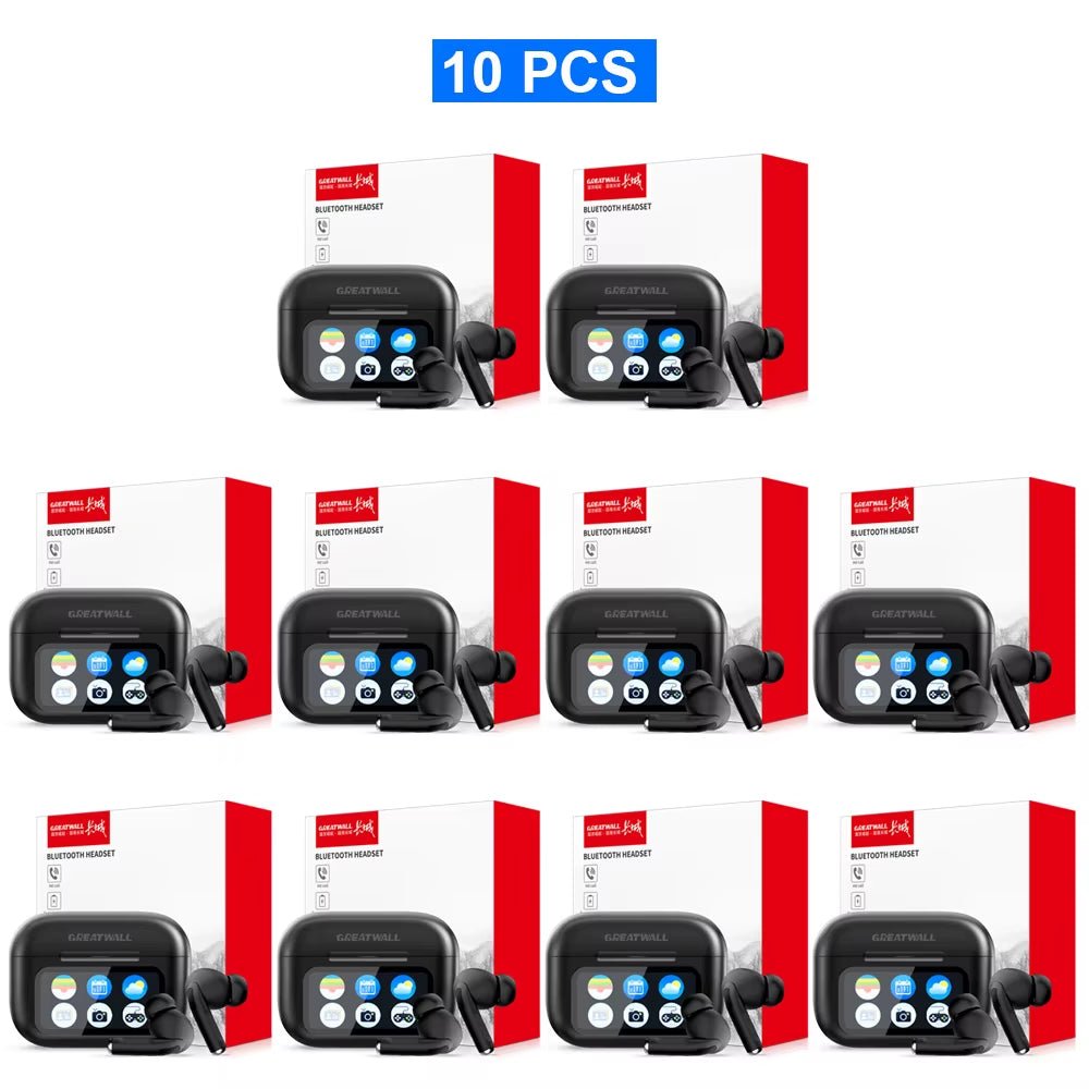 GREATWALL TWS Wireless Bluetooth Earbuds LCD Touch Screen HIFI Stereo HD Call - PREMA TIME - Prema Time