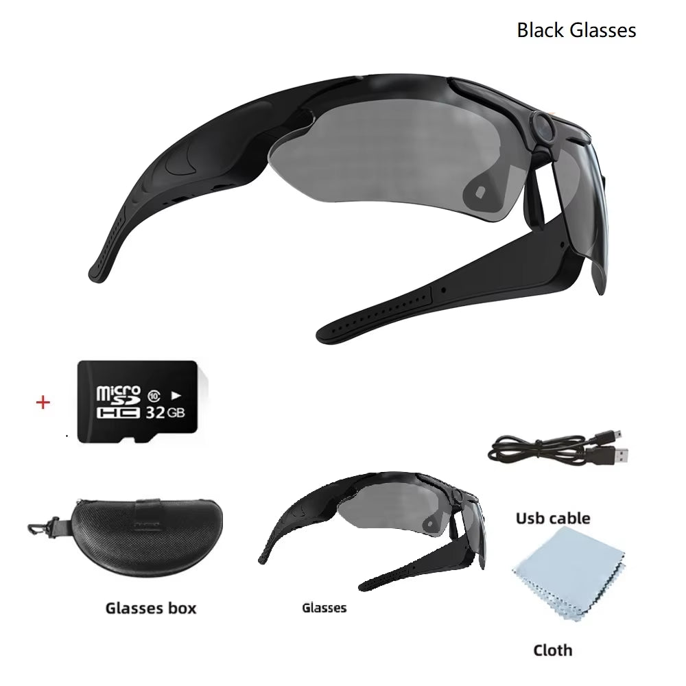 HD 1080P Glasses Camera - Polarized Sunglasses with Hidden Video Recording Sports Security - PREMA TIME - Prema Time