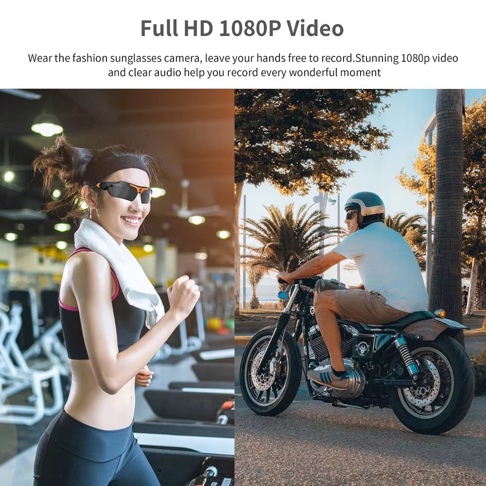 HD 1080P Glasses Camera - Polarized Sunglasses with Hidden Video Recording Sports Security - PREMA TIME - Prema Time