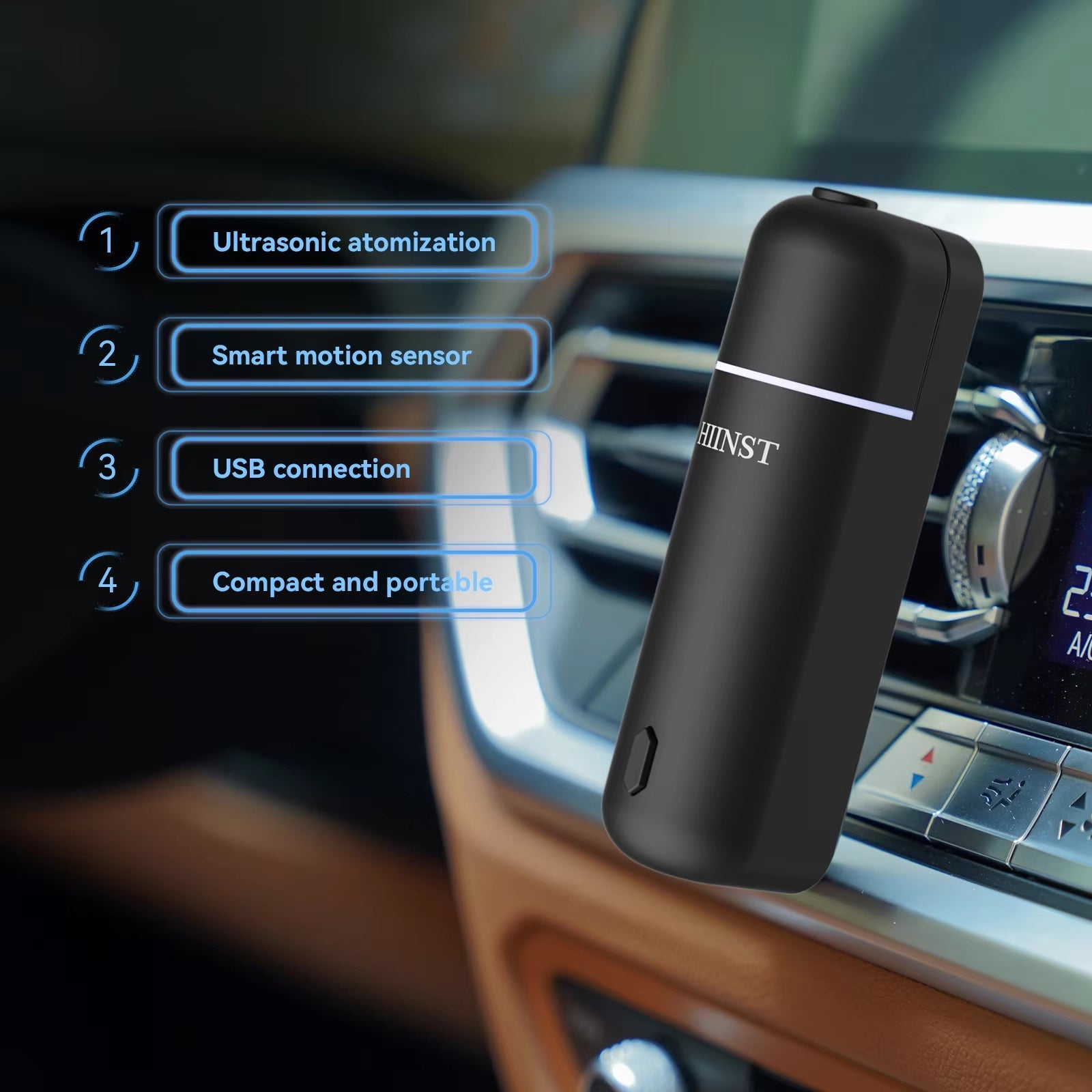 Wireless Car Aroma Diffuser - Waterless Oil Scent Machine - Freshen Any Space - PREMA TIME - Prema Time