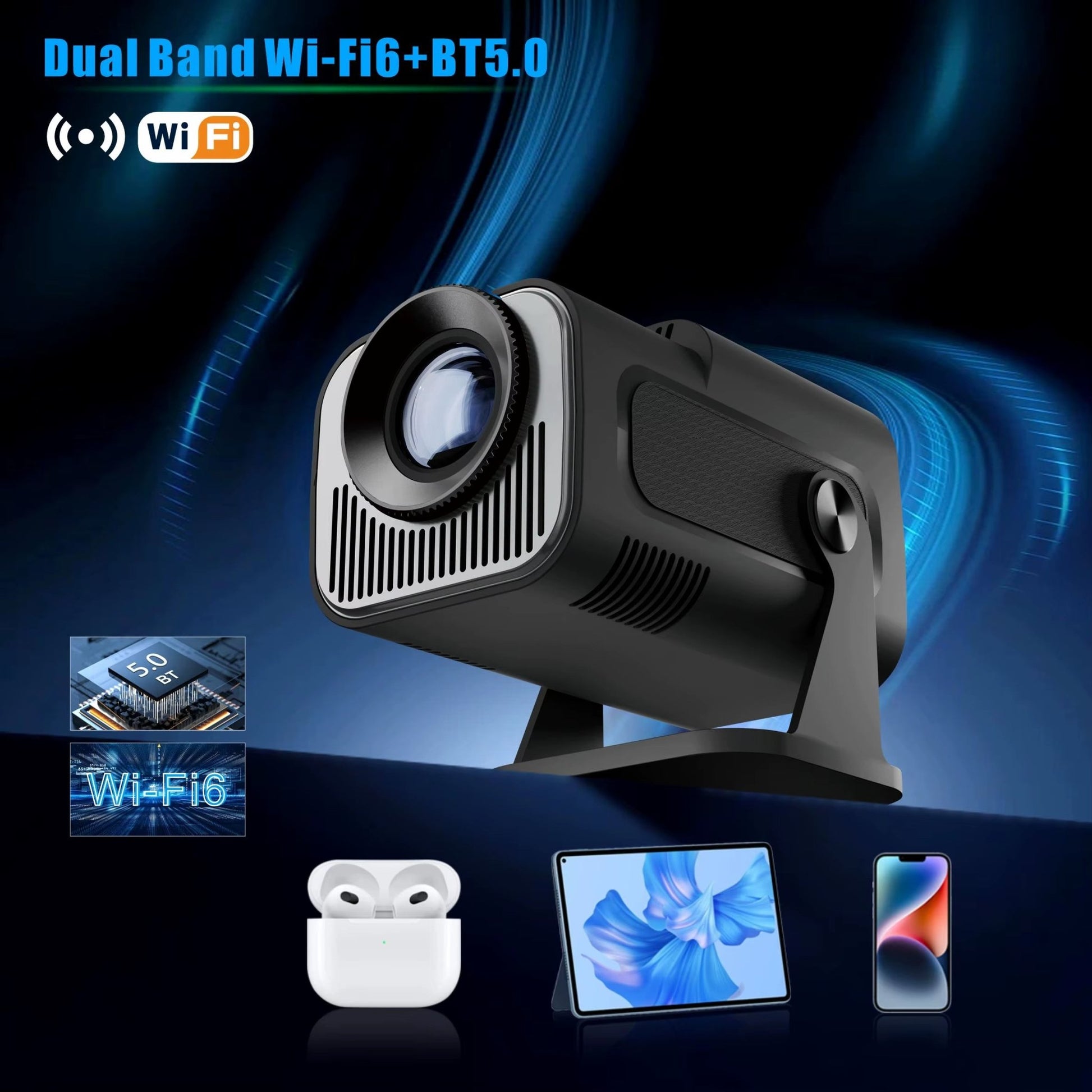Pocket-sized Android 11 4K Projector - Portable Outdoor Home Theater - PREMA TIME - Prema Time