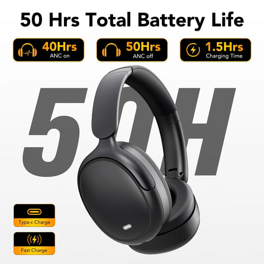 Hybrid Active Noise Cancelling Bluetooth Headphones 5.4 40H Battery Over - Ear - PREMA TIME - Prema Time
