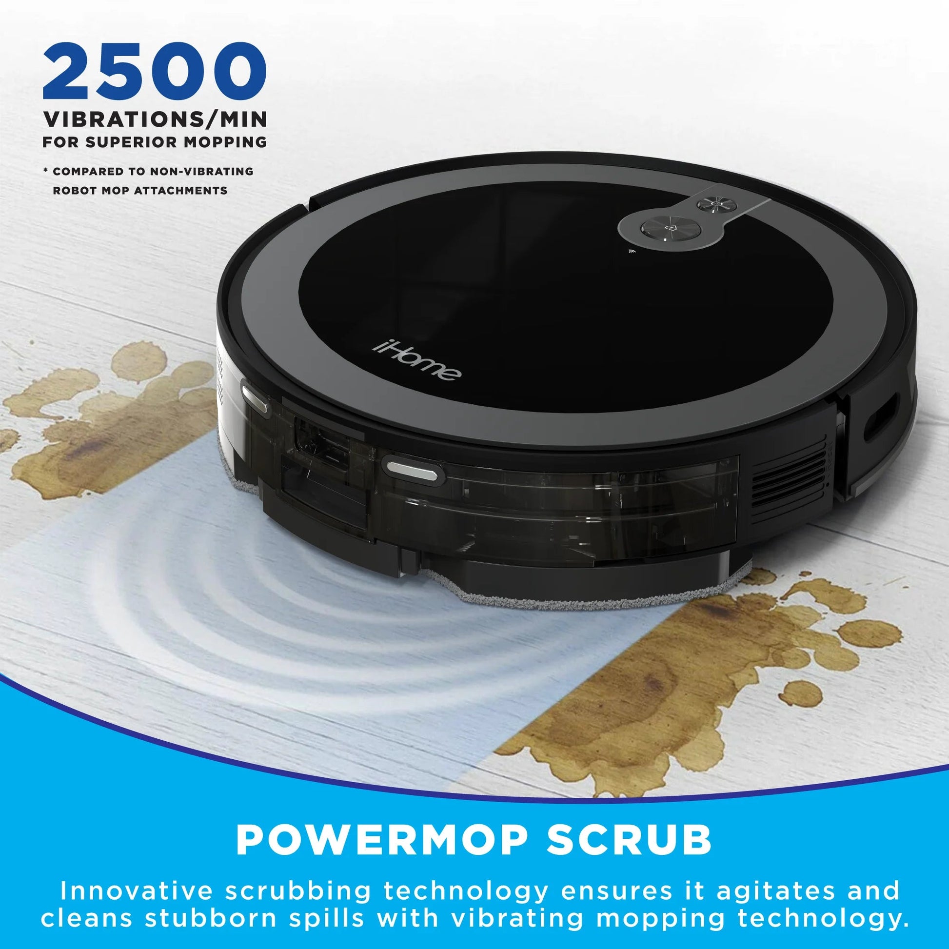 iHome AutoVac Luna Pro 3-in-1 Robot Vacuum w/ Smart Mapping & LIDAR - Prema Time