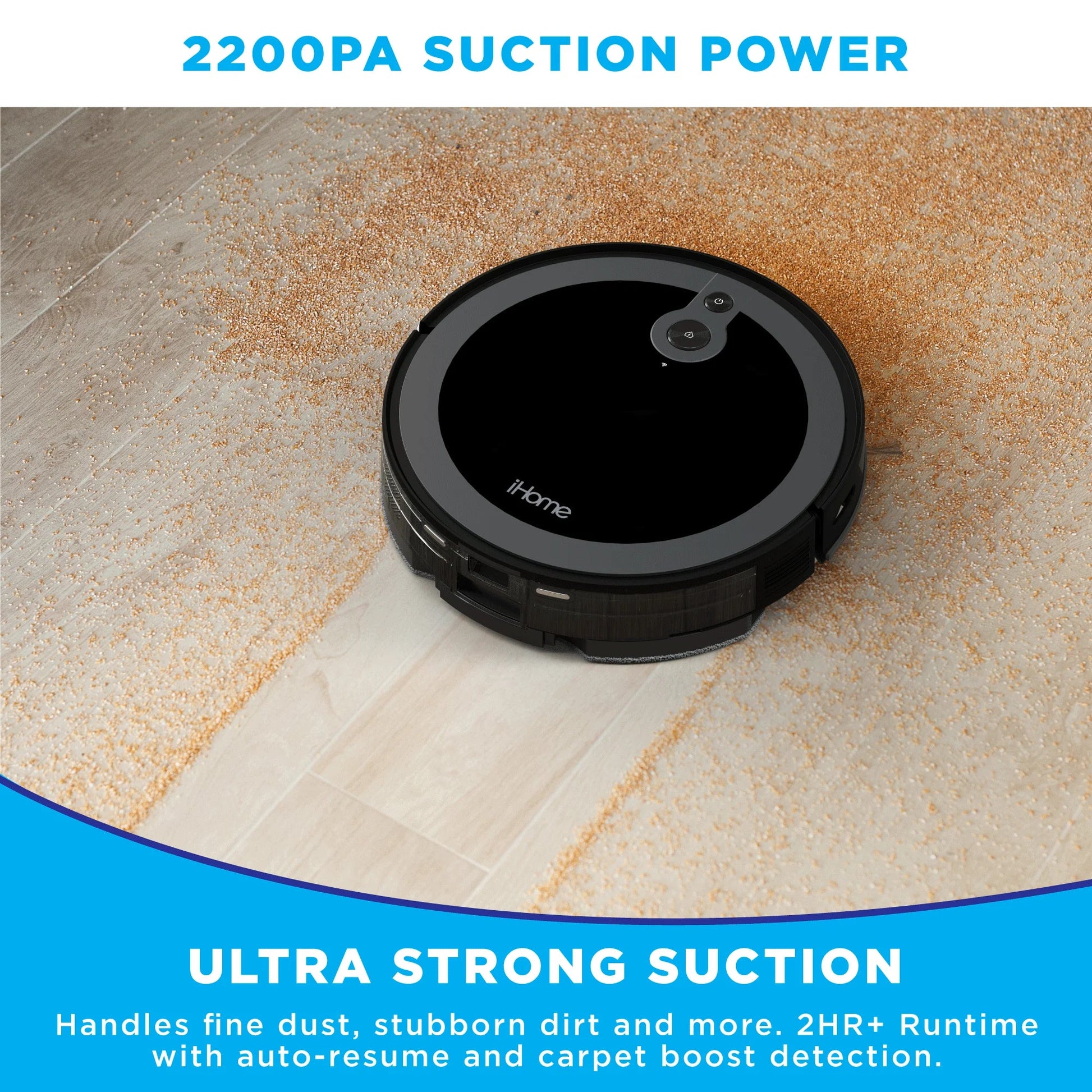 iHome AutoVac Luna Pro 3-in-1 Robot Vacuum w/ Smart Mapping & LIDAR - Prema Time