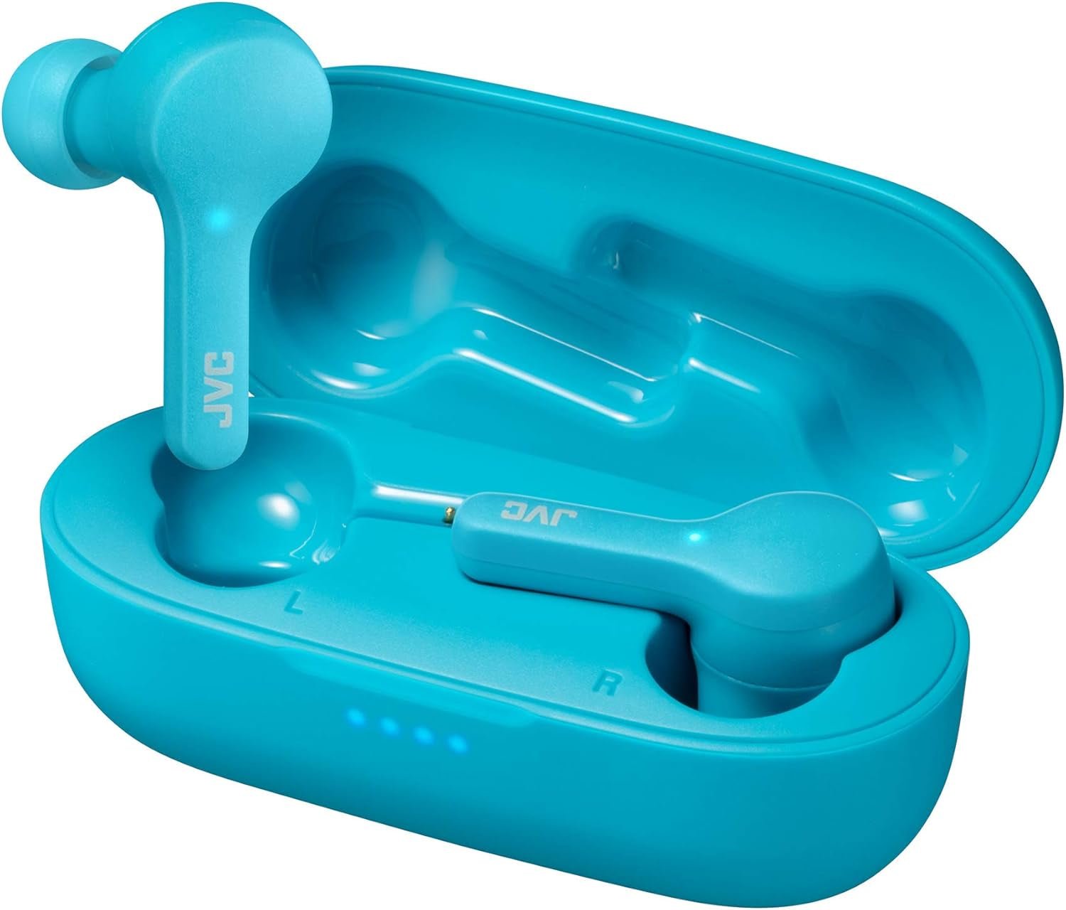 JVC Gumy Wireless Earbuds Bluetooth 5.0 IPX4 Waterproof 15Hr Battery Blue - PREMA TIME - Prema Time