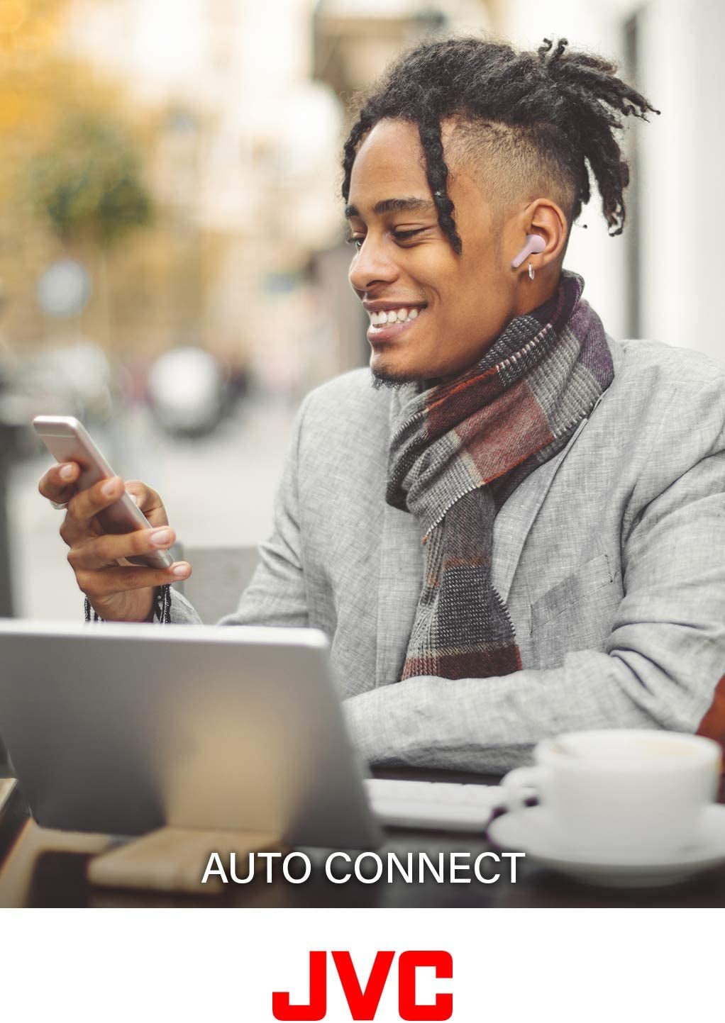 JVC Gumy Wireless Earbuds Bluetooth 5.0 IPX4 Waterproof 15Hr Battery Blue - PREMA TIME - Prema Time