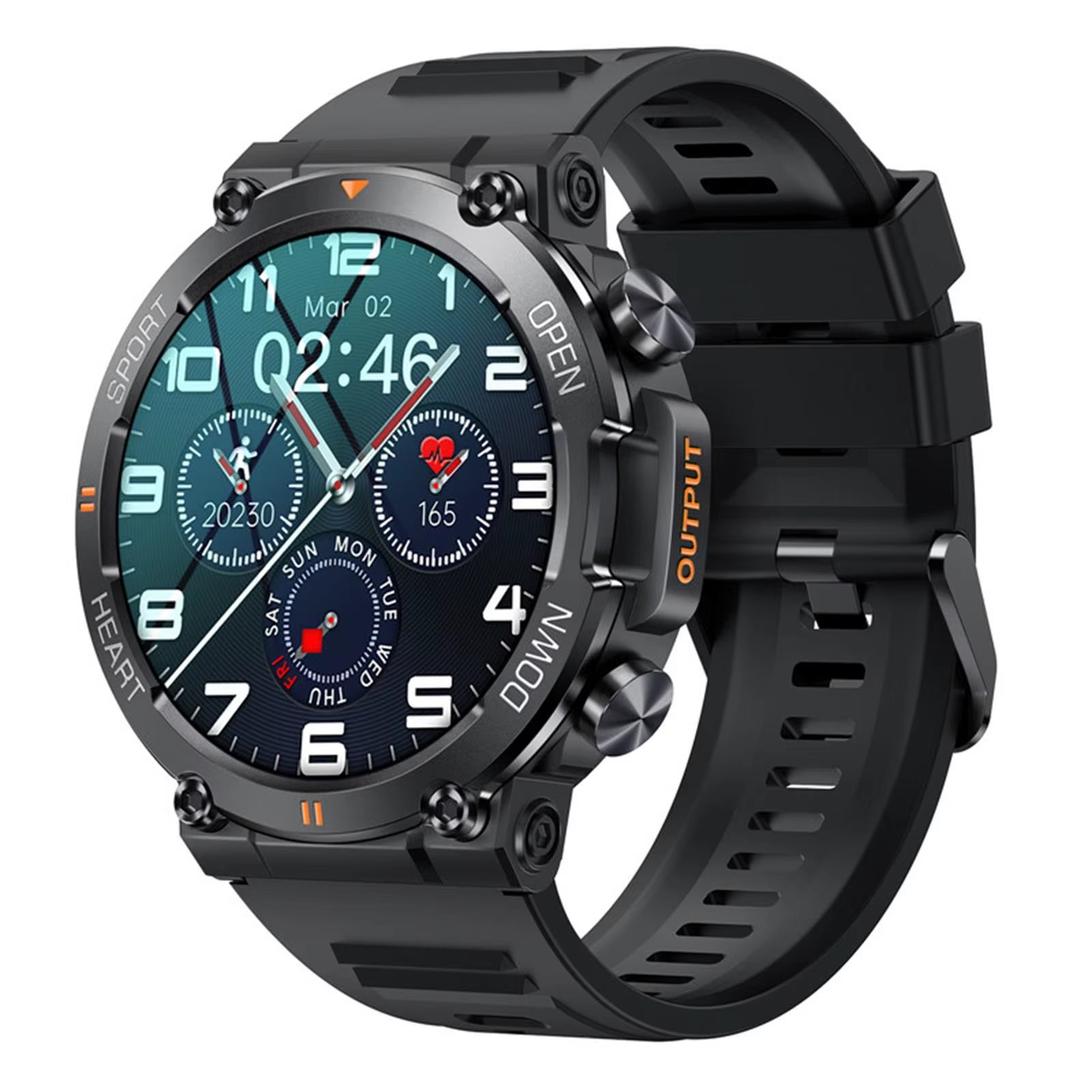 K56Pro Smart Watch for Men - Heart Rate Blood Monitor 400mAh HD Screen - PREMA TIME - Prema Time