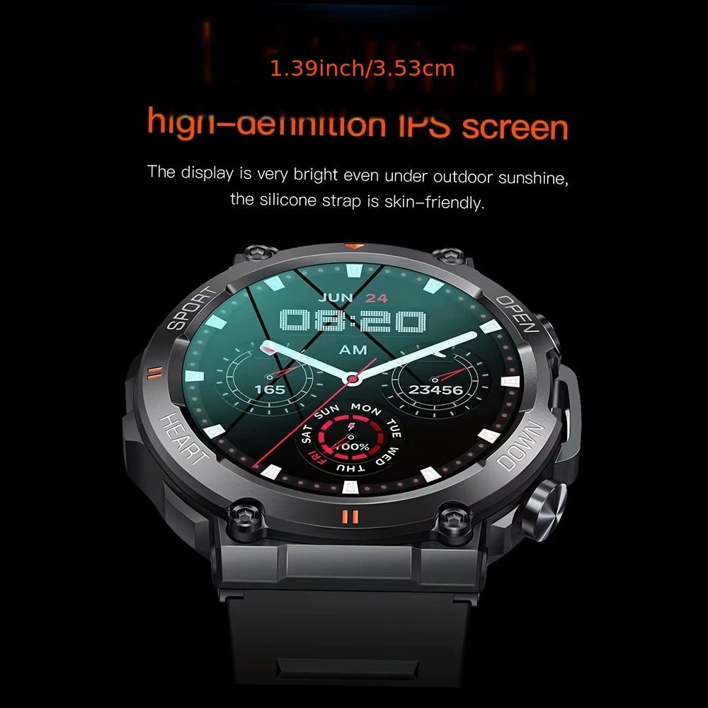 K56Pro Smart Watch for Men - Heart Rate Blood Monitor 400mAh HD Screen - PREMA TIME - Prema Time