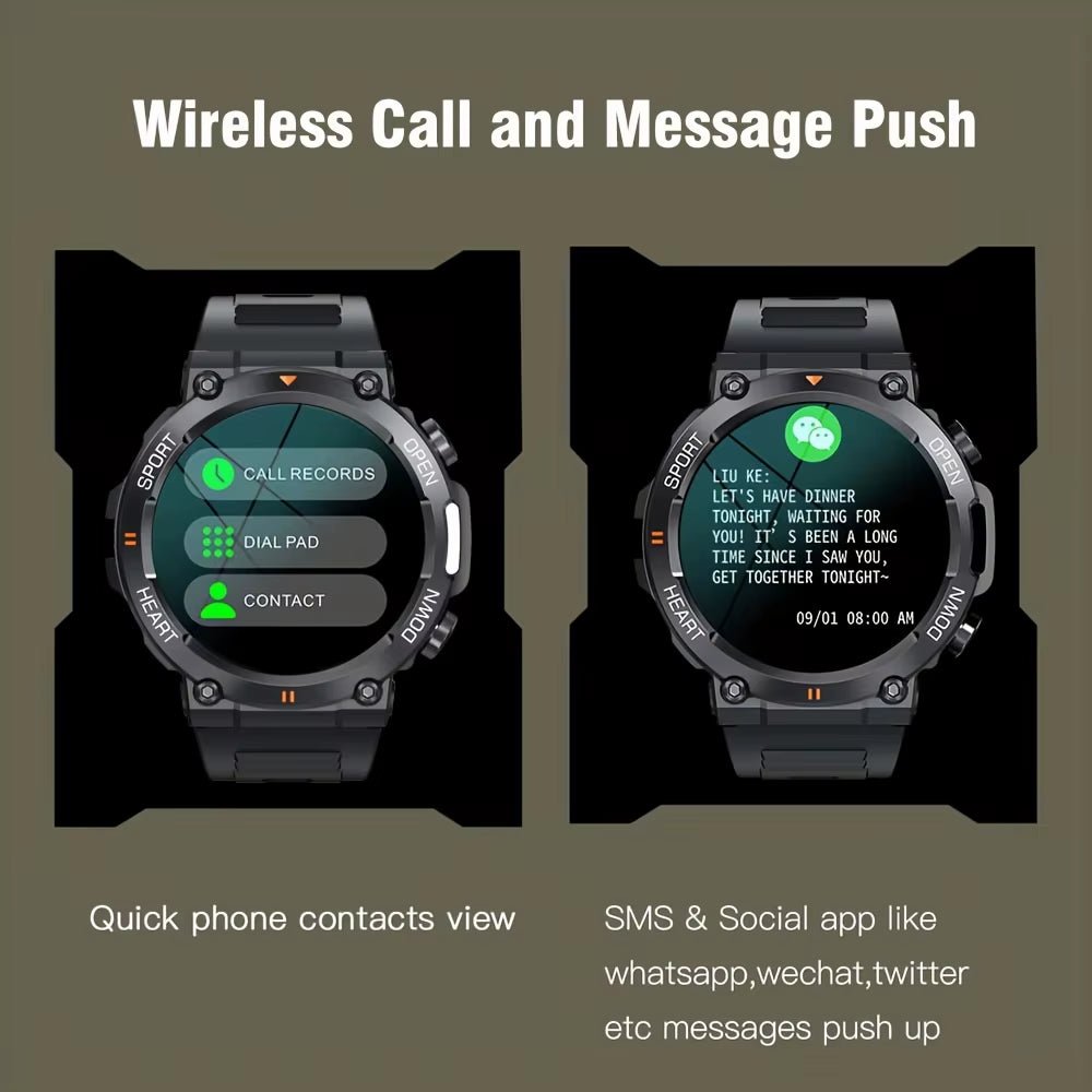 K56Pro Smart Watch for Men - Heart Rate Blood Monitor 400mAh HD Screen - PREMA TIME - Prema Time