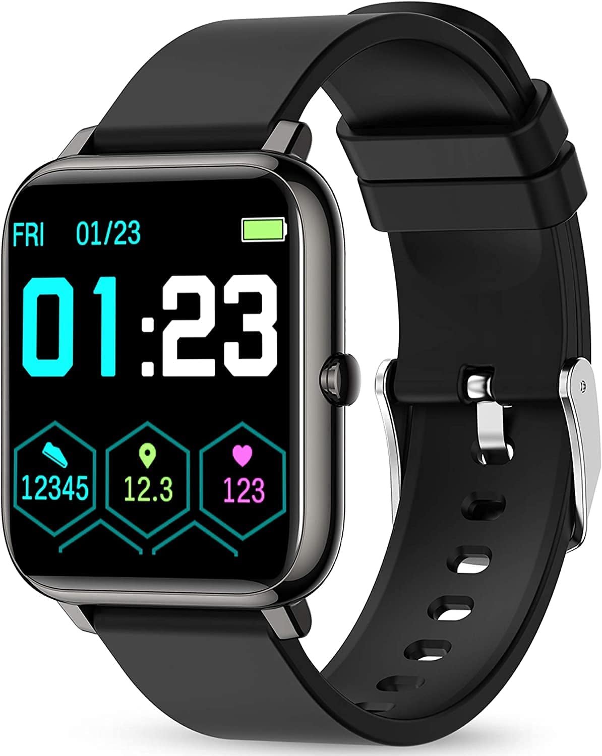 KALINCO Smart Watch Fitness Tracker Heart Rate Blood Pressure Monitor 1.4 Touch Screen iOS Android - PREMA TIME - Prema Time