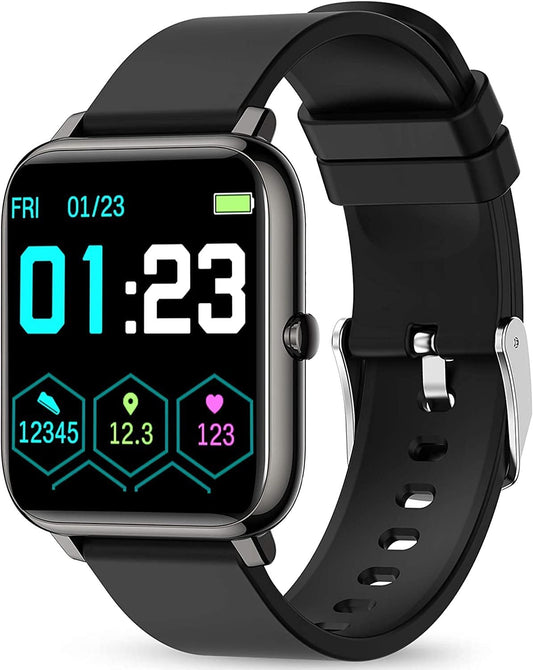 KALINCO Smart Watch Fitness Tracker Heart Rate Blood Pressure Monitor 1.4 Touch Screen iOS Android - PREMA TIME - Prema Time