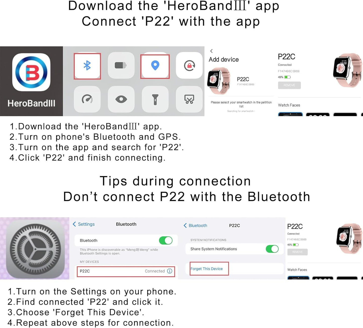 KALINCO Smart Watch Fitness Tracker Heart Rate Blood Pressure Monitor 1.4 Touch Screen iOS Android - PREMA TIME - Prema Time