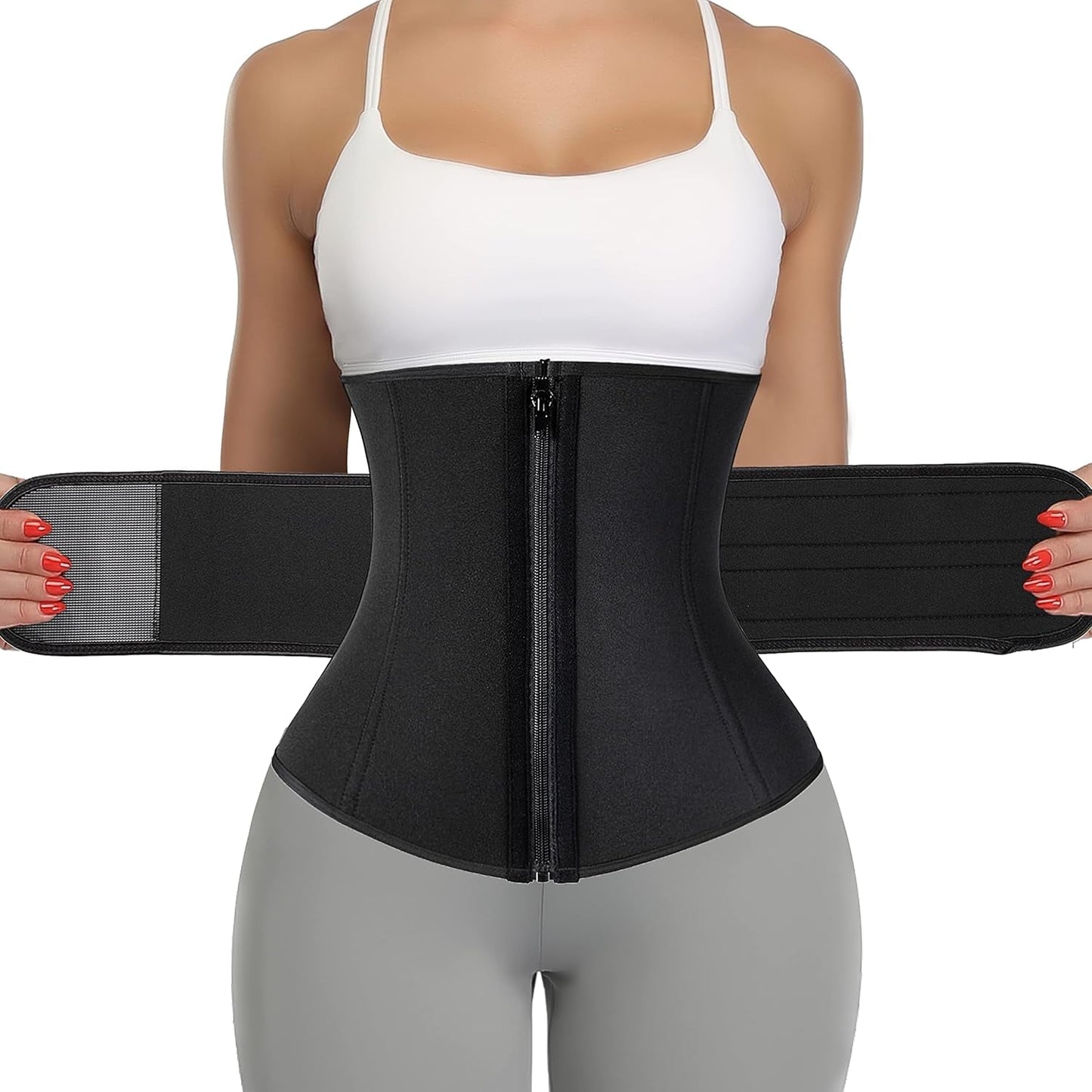 Neoprene Sauna Waist Trainer Corset Sweat Belt Women Compression Workout | PREMA TIME - Prema Time