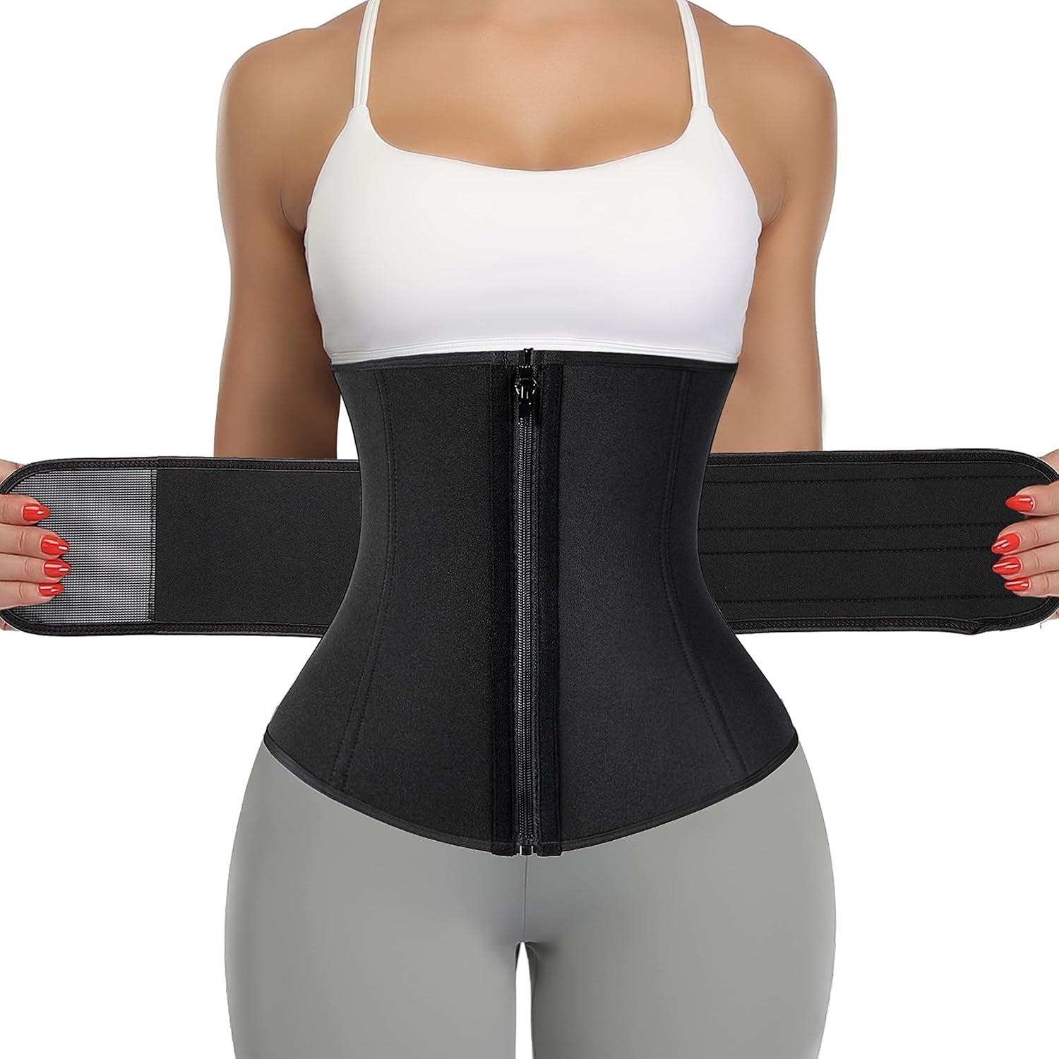 Neoprene Sauna Waist Trainer Corset Sweat Belt Women Compression Workout | PREMA TIME - Prema Time