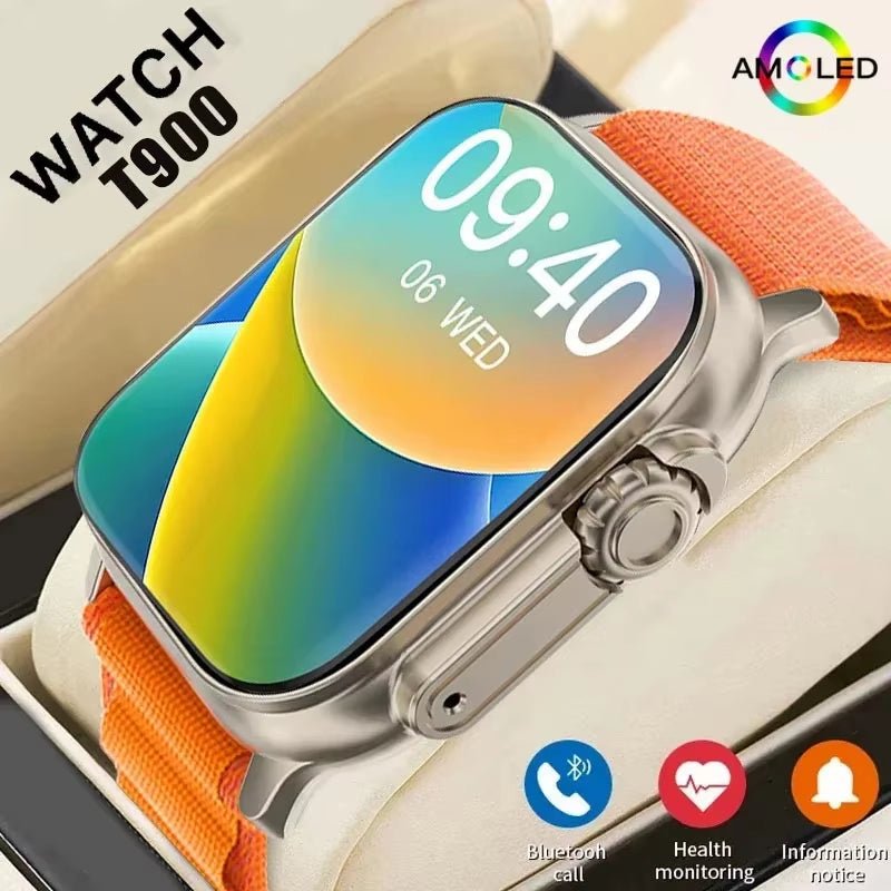 LAXASFIT T900Ultra Bluetooth Smartwatch Heart Rate Monitor Sports Watch - PREMA TIME - Prema Time