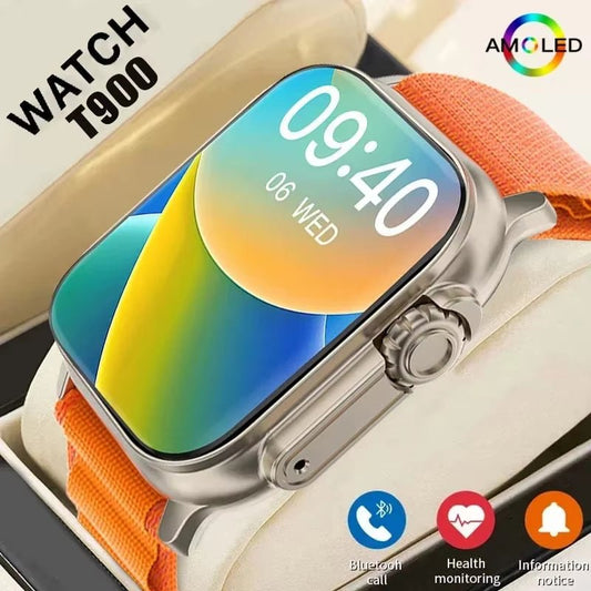 LAXASFIT T900Ultra Bluetooth Smartwatch Heart Rate Monitor Sports Watch - PREMA TIME - Prema Time