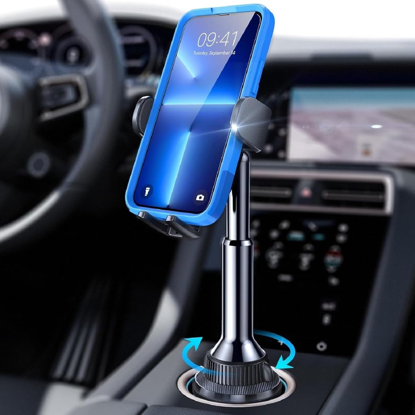 LISEN 360° Adjustable Phone Holder- No Shaking Car Mount - Prema Time