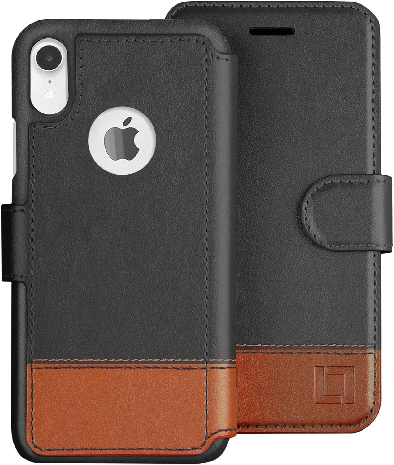 LUPA iPhone XR Wallet Case - Slim Leather Black - Prema Time