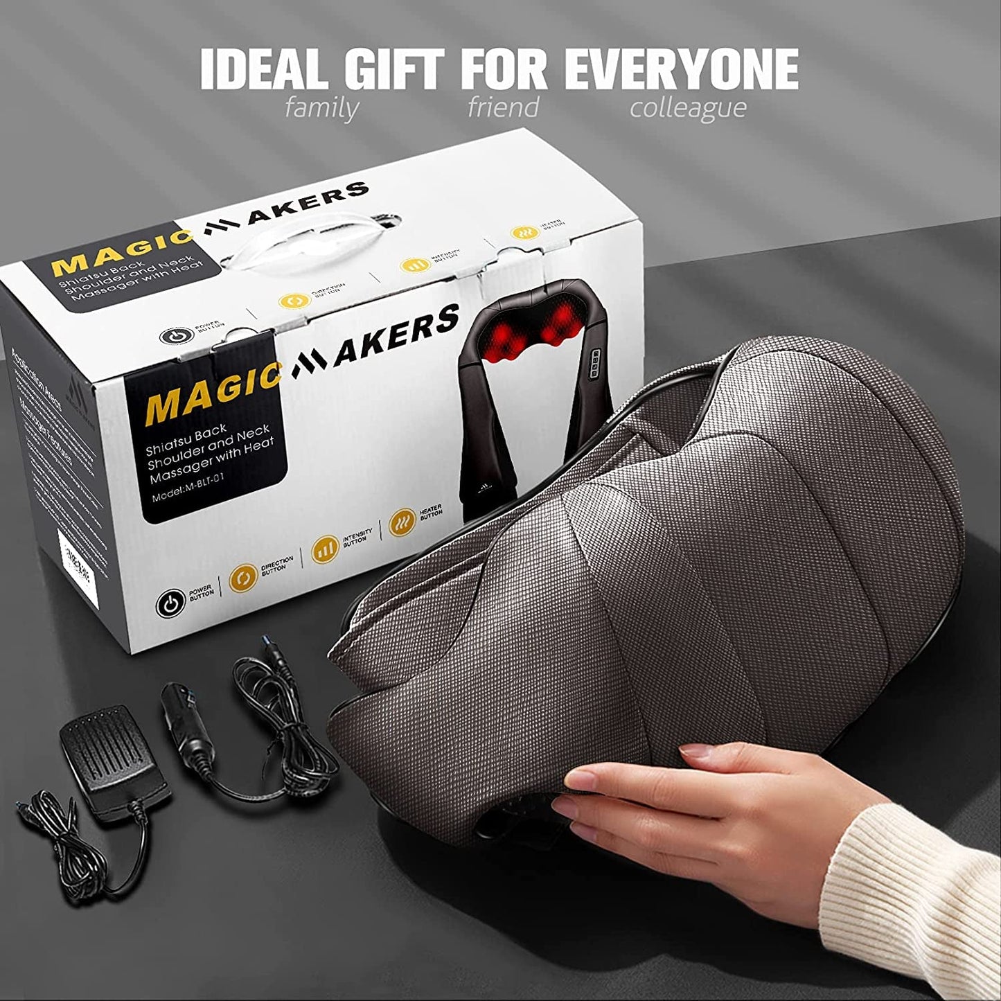 Magicmakers Neck Massager: Gifts for Women - Shoulder Pain Relief Device - Prema Time
