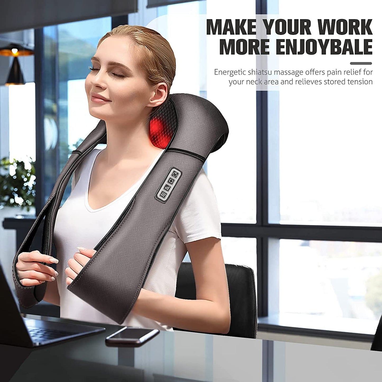Magicmakers Neck Massager: Gifts for Women - Shoulder Pain Relief Device - Prema Time