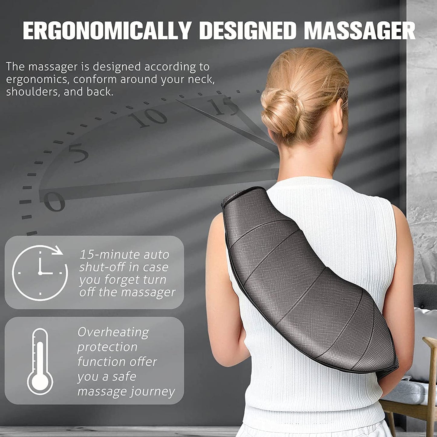 Magicmakers Neck Massager: Gifts for Women - Shoulder Pain Relief Device - Prema Time