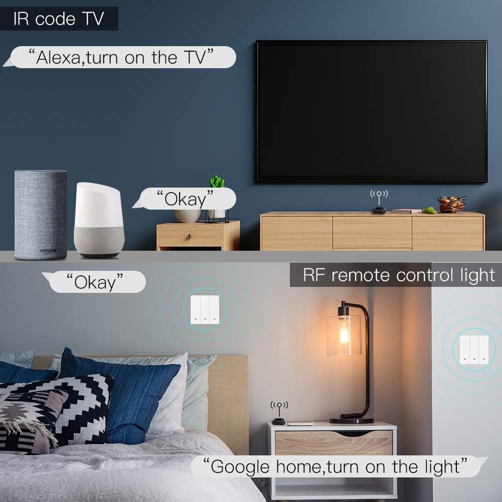 Moesgo WiFi RF IR Universal Remote Controller TV AC Smart Home Alexa Google - PREMA TIME - Prema Time