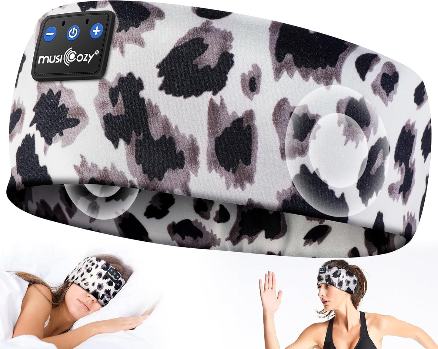 Sleep Headphones Bluetooth 5.4 Headband - Wireless Music Earbuds Eye Mask | PREMA TIME - Prema Time