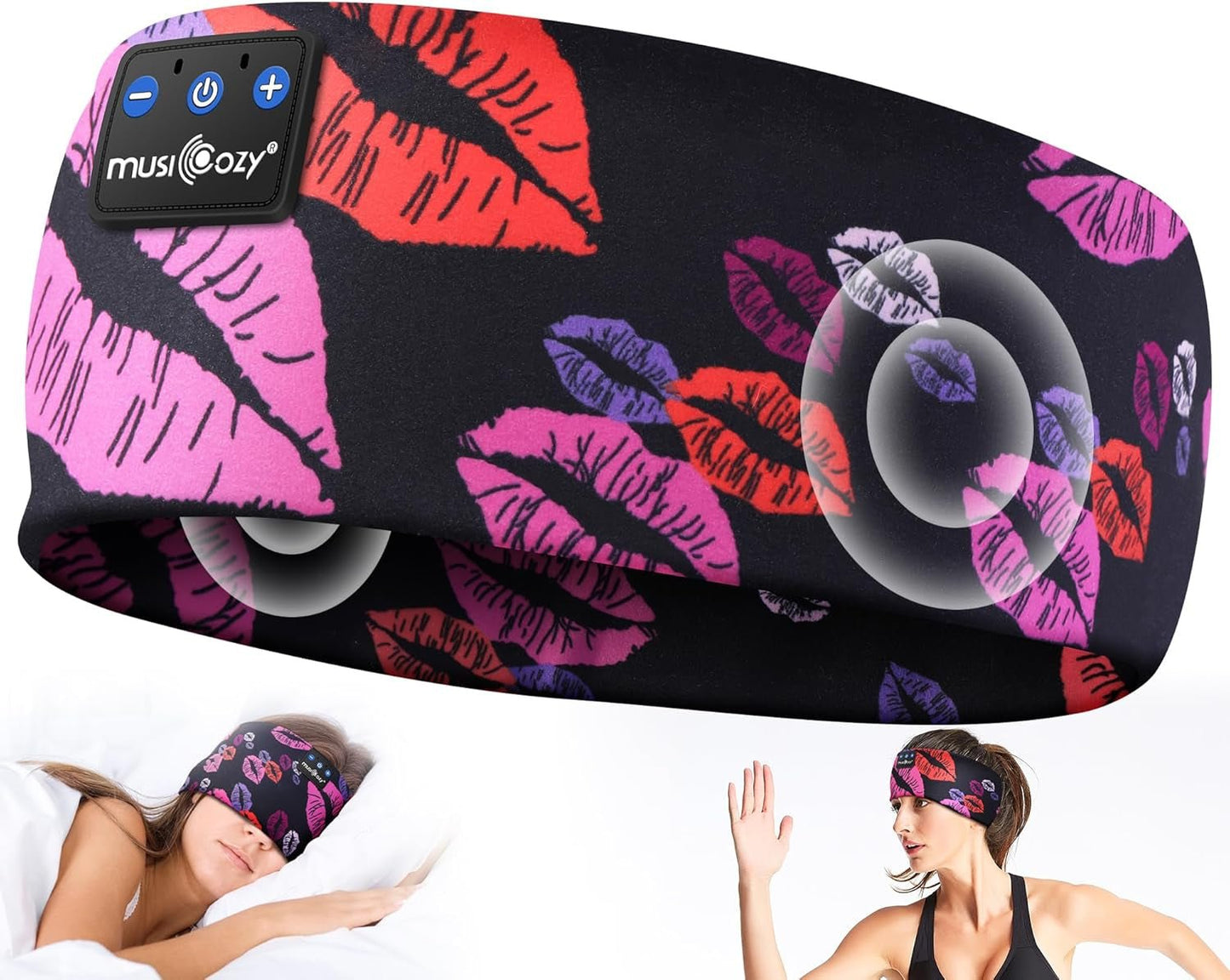 Sleep Headphones Bluetooth 5.4 Headband - Wireless Music Earbuds Eye Mask | PREMA TIME - Prema Time