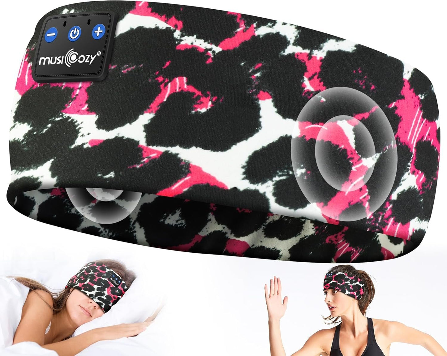 Sleep Headphones Bluetooth 5.4 Headband - Wireless Music Earbuds Eye Mask | PREMA TIME - Prema Time