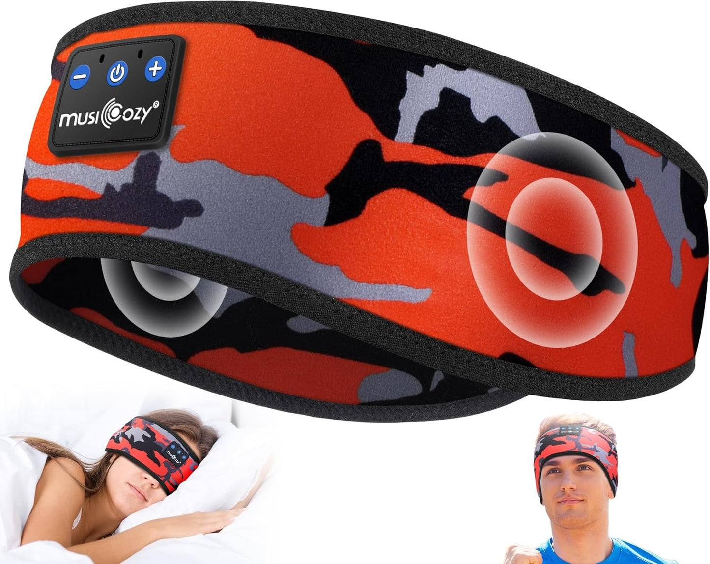 Sleep Headphones Bluetooth 5.4 Headband - Wireless Music Earbuds Eye Mask | PREMA TIME - Prema Time