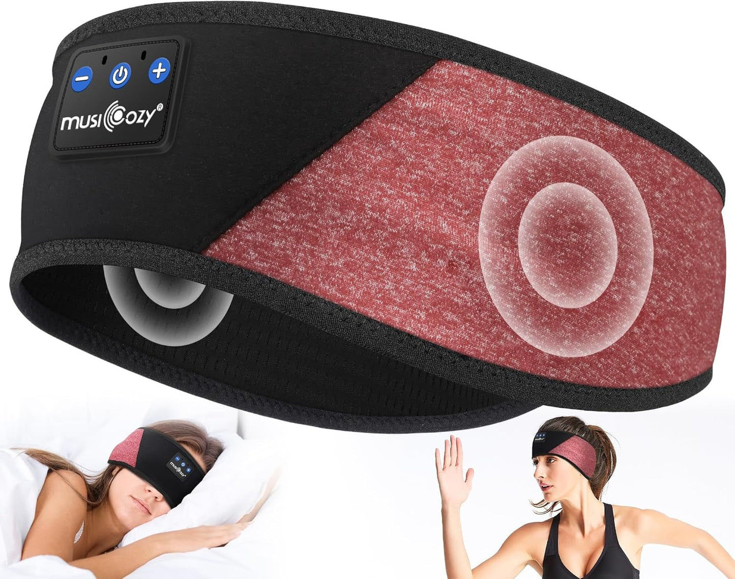 Sleep Headphones Bluetooth 5.4 Headband - Wireless Music Earbuds Eye Mask | PREMA TIME - Prema Time