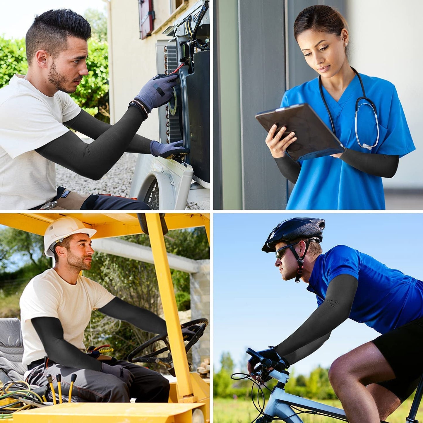 UV Sun Protection Arm Sleeves Men Women Youth - Cooling Sleeve Cover | PREMA TIME - Prema Time