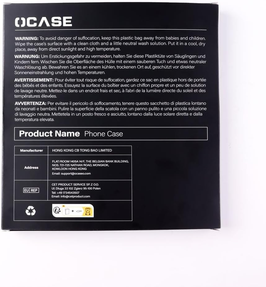 OCASE iPhone 13 Blue Wallet Case RFID Blocking Folio Kickstand - Prema Time