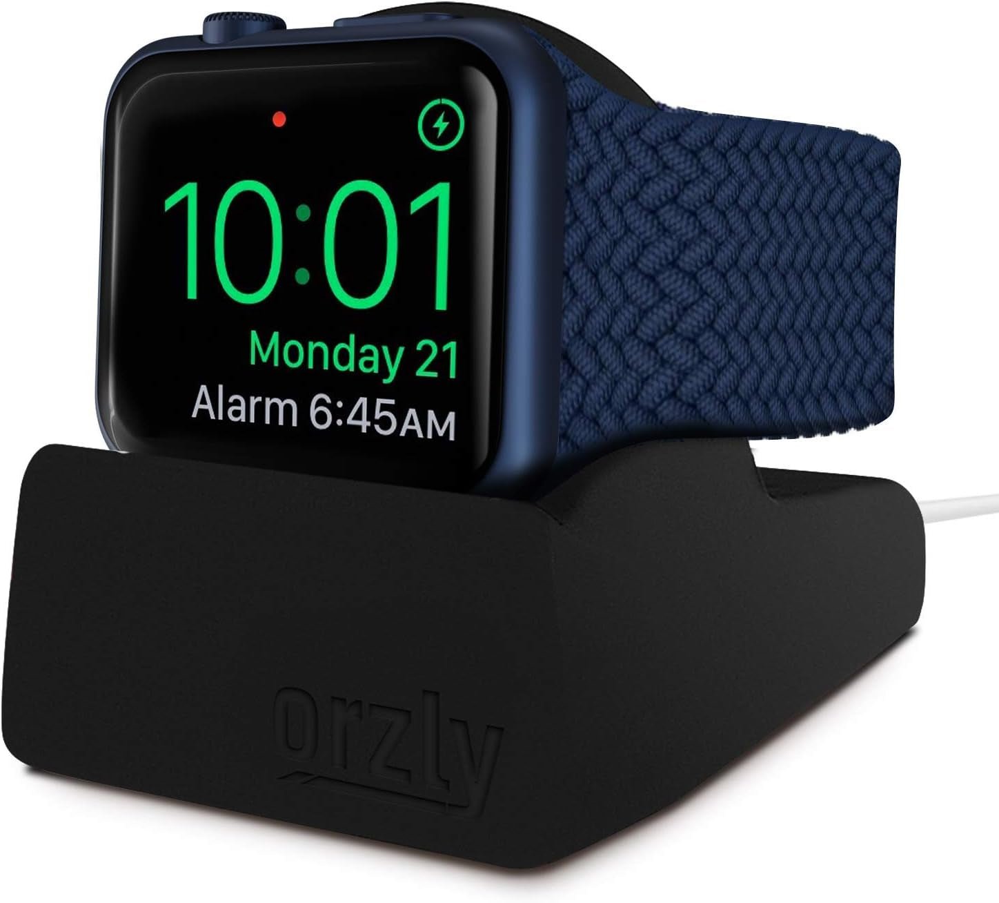 Orzly Elegant Apple Watch Charger Stand Gift Boxed Black - Prema Time