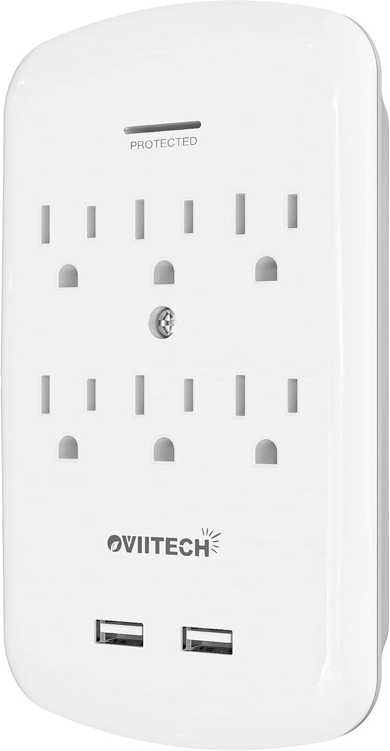 Multi Outlet Wall Adapter - 4 USB Ports 3 Outlets Surge Protector | PREMA TIME - Prema Time