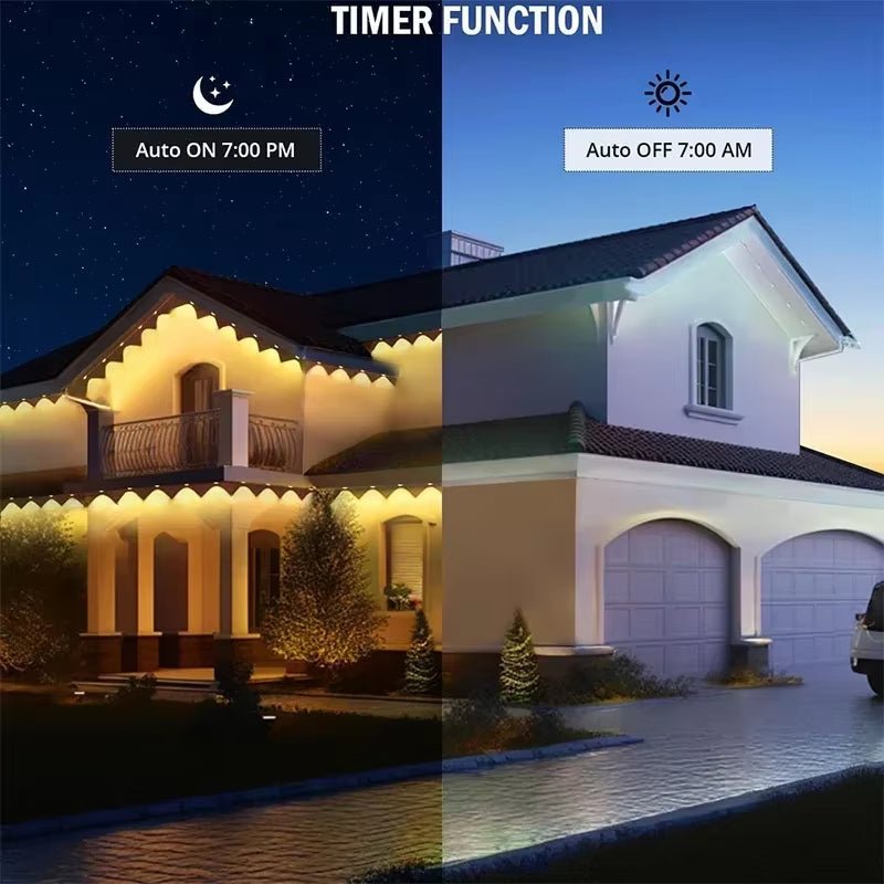 RGB LED Outdoor Lights Bluetooth Waterproof Music Sync Timer - PREMA TIME - Prema Time