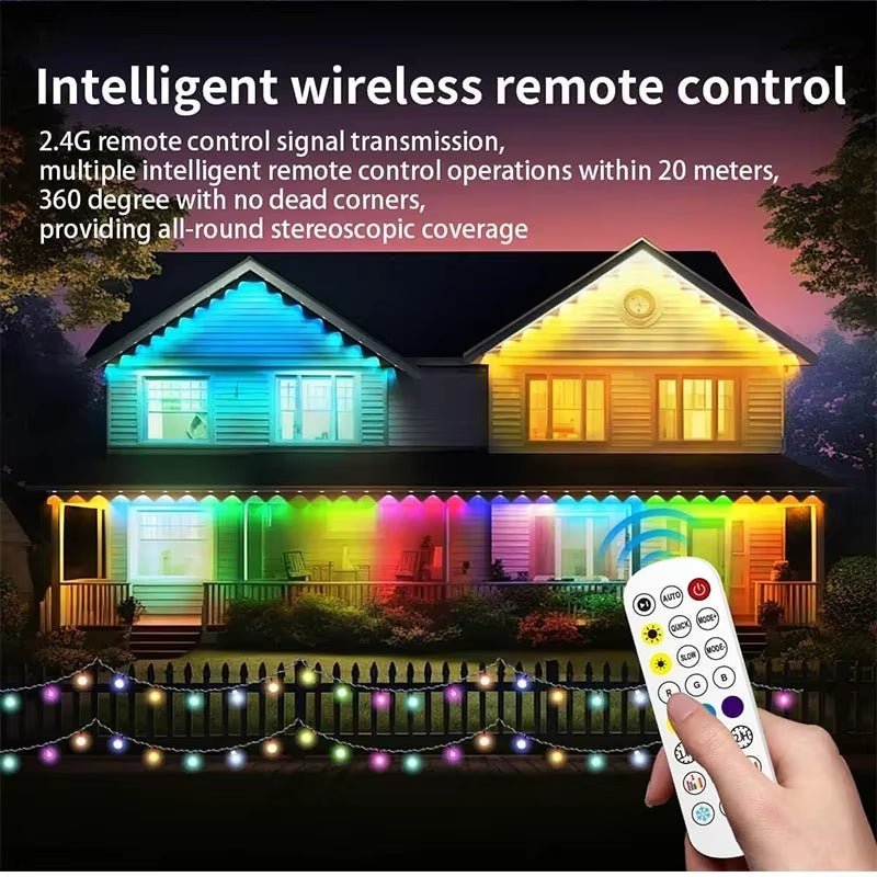 RGB LED Outdoor Lights Bluetooth Waterproof Music Sync Timer - PREMA TIME - Prema Time