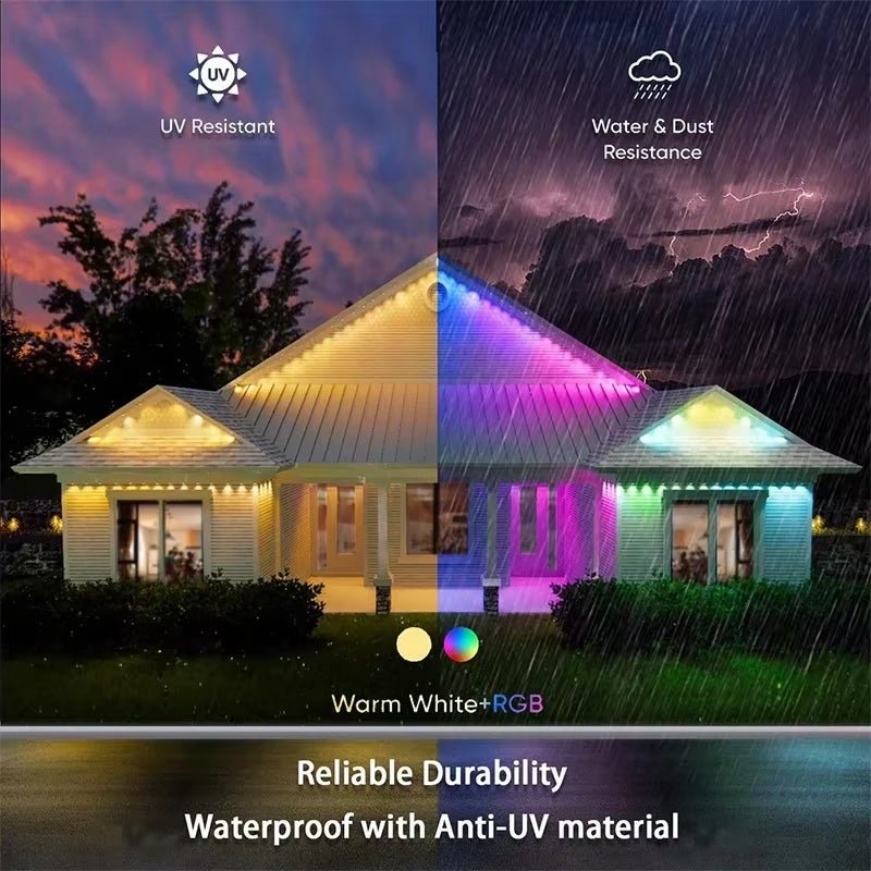 RGB LED Outdoor Lights Bluetooth Waterproof Music Sync Timer - PREMA TIME - Prema Time
