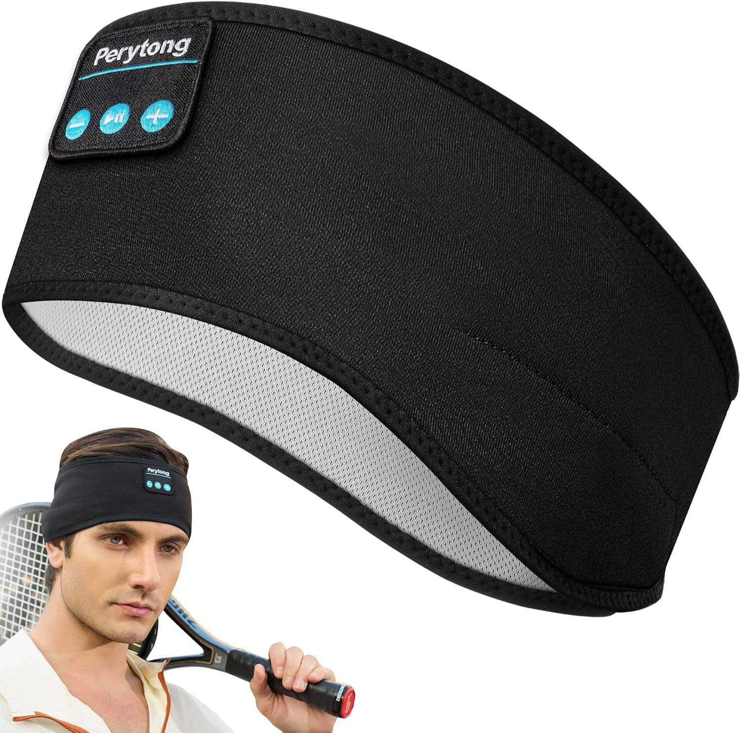 Perytong Bluetooth Sleep Headphones - Sports Headband with 10H Battery - Prema Time