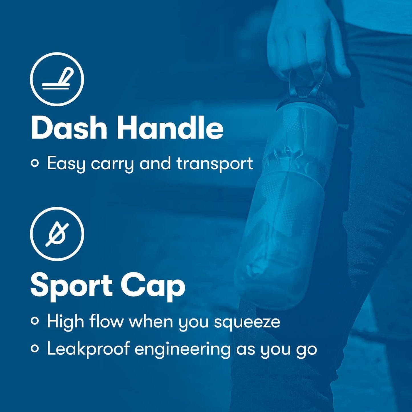 Polar Bottle Sport Insulated Water Bottle 20 Oz BPA - Free Squeeze Bottle Handle - PREMA TIME - Prema Time